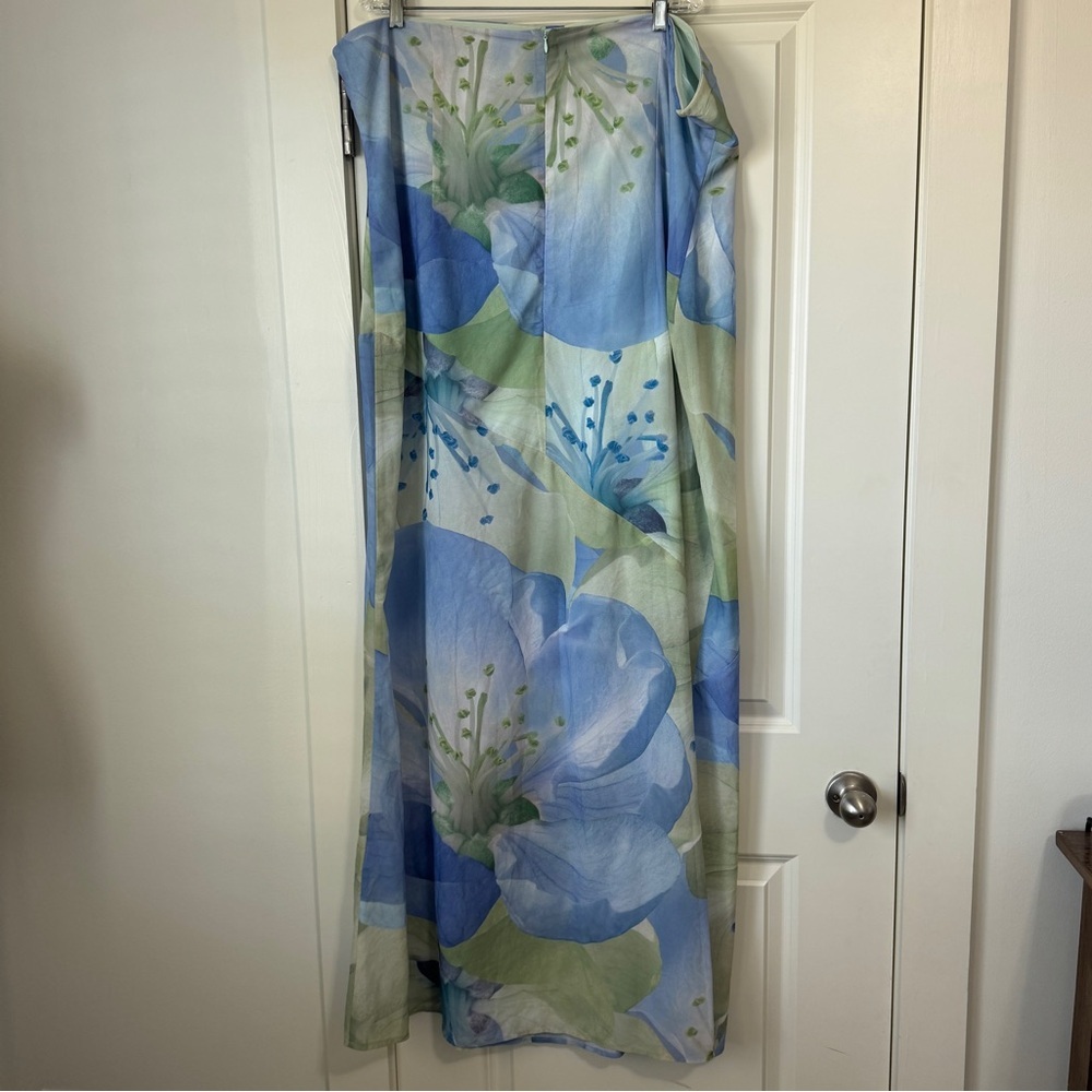 Peppermayo 5X Strapless Floral Maxi Midi Dress ~ Tropical Beach Summer - Picture 2 of 8